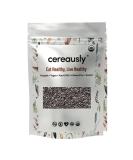 Cereausly Organic Black Chia Seeds - 4 Lb Bulk Pack | Non-GMO, Kosher, Gluten-Free, Vegan - Buy Online on GoSupps.com
