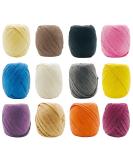 12 Rolls Raffia Ribbon 787 Feet Raffia Twine String for Christmas Valentine's Day Party Gifts Wrapping Florist Bouquets DIY Craft Decoration Weaving 12 Colors - Buy Online on GoSupps.com