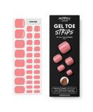 MOYOU LONDON Semi Cured Gel Nail Wraps - 32 Pcs Salon-Quality Pedicure Set - Flamingo Blush - Buy Online on GoSupps.com