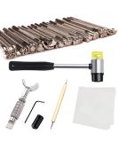 Leather Stamping Tools Kit for Saddle Making - Set with Carving Tools, Hammer and Accessories - Buy Online on GoSupps.com