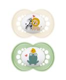 MAM Original Pacifiers Set of 2 - Rubber 16+ Months Neutral Colors with Pacifier Cover | International Shipping Available - Buy Online on GoSupps.com