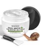 SHVYOG Snail Mucin Mask - Hydrating Snail Rescue Jelly Face Mask with 96% Snail Mucin & Mint Extract for Blemishes & Dull Skin - Buy Online on GoSupps.com