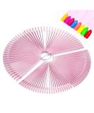 100PCS Transparent Fake Nail Display Sticks for Nail Art Practice - Pink - Buy Online on GoSupps.com