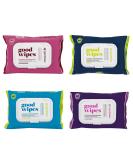 Goodwipes Flushable Butt Wipes Made w/ Soothing Botanicals & Aloe  Soft & Gentle Wet Wipe Dispenser for Home Use, Septic & Sewer Safe  Largest Adult Toilet Wipes  Variety , 240 count (4 packs) - Buy Online on GoSupps.com