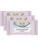 Olay Cleanse Makeup Remover Cleansing Face Wipes Daily Facial Towelettes Rose Water 25 Count (Pack of 3) - Buy Online on GoSupps.com