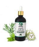 Seddy Organic Castor Oil with Rosemary & Peppermint - 100% Pure Cold Pressed Premium Hair & Skin Oil | 3.4 Fl. Oz - Buy Online on GoSupps.com