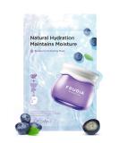 FRUDIA WELCOS Blueberry Hydrating Mask - Vegan Moisturizing Face Mask with Blueberry Extract & Panthenol | Korean Skin Care for All | Pack of 10 - Buy Online on GoSupps.com