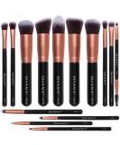 SHANY Rose All Day 14-Piece Makeup Brush Set - Kabuki Brushes for Foundation Powder Concealers & Eyeshadows - Premium Rose Gold Finish - Buy Online on GoSupps.com