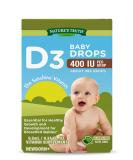 Nature's Truth Vitamin D Drops for Infants - 400 IU - 9.2 mL - D3 Drops for Kids - Vegetarian Non-GMO Gluten Free - Buy Online on GoSupps.com