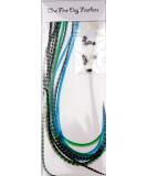 10 Real Feather Hair Extensions | 22-28 cm with Rings/Loops - International Shipping Available - Buy Online on GoSupps.com