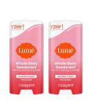 Lume Natural Deodorant Peony Rose - Aluminum-Free, Hypoallergenic Cream Stick - Safe for Sensitive Skin - 2-Pack - Buy Online on GoSupps.com