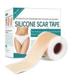 Silicone Scar Tape 1.6 x 60 Roll - Reusable Professional Scar Removal Strips for Surgical Scars, Keloid, C-Section, Burn, Acne - Silicone Scar Sheets for Effective Scar Away Treatment - Buy Online on GoSupps.com