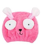 OFKPO Microfiber Absorbent Towel Cap for Kids | Quick Dry Hair Towel Turban & Swimming Cap (Pink) - Fast International Shipping - Buy Online on GoSupps.com