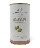 Green Manzanilla Olives Stuffed with Anchovies - 150g Can | Premium International Shipping - Buy Online on GoSupps.com