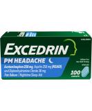 Excedrin PM Sleep Aid with Headache Relief Aspirin 250mg for Nighttime Headaches and Sleeplessness - 100 Caplets - Buy Online on GoSupps.com