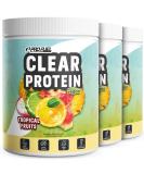 Clear Vegan Protein 1080g | Tropical Fruits - Delicious & Refreshing 56% High-Quality Pea Protein Drink | 3 Pack - Buy Online on GoSupps.com