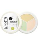 SANTE Natural Cosmetics 3in1 Correcting Concealer - Vegan 3 Shades for Shadows & Blemishes 6g New Design - Shop Internationally - Buy Online on GoSupps.com