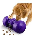 Leipple Interactive Dog Toy for Large Dogs - Rolling Treat Dispenser & Puzzle Toy - Durable Slow Feeder for IQ Improvement & Boredom Reduction - Medium to Large Dogs (Purple) - Buy Online on GoSupps.com