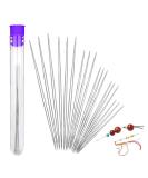 18 Pieces Beading Needles, 6 Sizes Seed Beads Needles Big Eye Beading Needles Collapsible Beading Needles Set for Jewelry Making with Needle Bottle - Buy Online on GoSupps.com