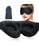 3D Contoured Sleep Eye Mask for Men and Women - 100% Light Blockout, Adjustable Strap, Soft Comfort Eye Shade - Perfect for Sleep, Travel, Yoga, and Eyelash Extensions - Black - Buy Online on GoSupps.com