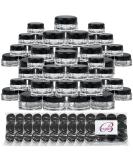144 Pieces Beauticom 5G Clear Square Jars with Black Lids - BPA Free Containers for Scrubs Oils Creams & Lotions Ideal for International Shipping - Buy Online on GoSupps.com