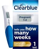 Clearblue Pregnancy Test - Digital with Weeks Indicator | Tells You How Many Weeks | 1 Digital Test | Pack of 1 - Buy Online on GoSupps.com