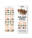 MOYOU LONDON Semi Cured Gel Nail Strips 20 Pc + Free UV Lamp | Easy Apply & Remove for Salon-Quality Manicure - Buy Online on GoSupps.com
