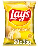 Lay's Salted - Crispy salted potato chips for a successful party (20 x 35g) - Buy Online on GoSupps.com