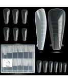 VNJAOI 120 POLL POLY BREATING GEL - Dual Nail Shapes & Skala Builder Coffin Nails for Gel Manicure | Nail Art Design Salon & DIY at Home | Ballet Dual Nail Forms Set Mold-8 - Buy Online on GoSupps.com