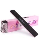 PANA Jumbo Double-Sided Emery Nail File for Manicure Pedicure - Black (Grit 80/80) - 50 Pack - Buy Online on GoSupps.com