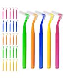 Skhaovs 25 Interdental Brushes Gap Brush for Teeth & Gums Non-Slip Handle Braces Cleaning 5 Colors - Universal Oral Care - Buy Online on GoSupps.com