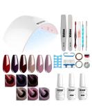 Vishine Complete Nail Art Kit: Semi-Permanent Gel Polish 36W LED Lamp & Tools for Beginners - Manicure Essentials #022 Kit022 - Buy Online on GoSupps.com