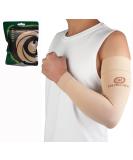 NURCOM Medical Compression Arm Sleeve 2 Pack - 20-30mmHg Full Arm Support for Men Women - Lymphedema, Lipedema, Pain Relief - Post Surgery Recovery - Beige M Medium - Buy Online on GoSupps.com