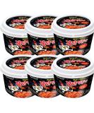 Samyang Buldak Hot Chicken Flavour Topokki Korean Rice Cake Tteokbokki Bowl 185g (Pack of 6) - Buy Online on GoSupps.com