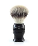 Edwin Jagger 1EJ336Synst Classic Vegan Shaving Brush - Eco-Friendly Silver Tip Brush for Men & Women | Perfect for Shaving Cream & Soap - Buy Online on GoSupps.com