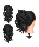 Buy Gairyan 30cm Black Ponytail Hair Extensions - Long Curly Claw Clip Synthetic Braids for Women - Buy Online on GoSupps.com