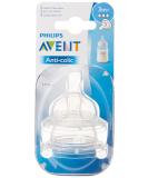 Avent Anti-Colic Silicone Teat for 3+ Babies - |Medium Flow Nipple - Buy Online on GoSupps.com