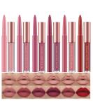 12 Pcs Liquid Lipstick Lipliner Set Nude Lipliner Matte Lipstick Long Lasting Non-Fading Stay On 24 Hours Waterproof Lip Glosses Makeup Set Gift For Women (Set B) - Buy Online on GoSupps.com