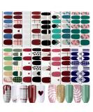 16 Sheets Nail Polish Stickers Full Nail Wraps Leaves Love Self-Adhesive Nail Polish Self-Adhesive Nail Stickers Nail Decals for Women Girls Love Leaves - Buy Online on GoSupps.com
