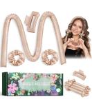 Champagne Heatless Curlers Headband for Long Hair - No Heat Silk Curls Styling Tool - Buy Online on GoSupps.com