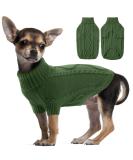 Alagilrs Army Green Dog Sweater Vest | Soft Warm Knitwear for Small & Medium Dogs | Winter Crochet Puppy Clothing - Buy Online on GoSupps.com