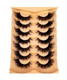 Shop 7 Pairs 3D Fluffy Wet Manga Lashes | Long Thick Natural Eyelash Extensions - Fast International Shipping - Buy Online on GoSupps.com