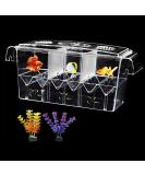 Tfwadmx Fish Breeding Box - Aquarium Breeder Box for Fish Hatchery and Isolation with Artificial Plant - Buy Online on GoSupps.com