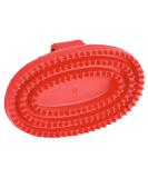 Kerbl rubber curry comb oval hard rubber red - Buy Online on GoSupps.com