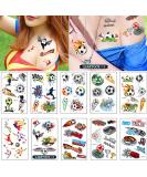 100pcs Temporary Soccer Tattoos | Waterproof Body Art Stickers for Fans & Events | Party Favors & Prizes for Boys, Girls, Men, Women - Buy Online on GoSupps.com