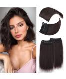 Cisyia 4PCS Dark Brown Hair Toppers: Synthetic Extensions for Thinning Hair - Invisible Hairpieces for Volume - Daily Use- Double 4 and 8 Extensions - Buy Online on GoSupps.com