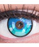 Meralens colored contact lenses anime arc 3 blue crazy fun blue annual lenses 1 pair without strength with free lentil container - top quality for carnival carnival Halloween cosplay 2023 0.0 diopters 8.6 millimeter 2.0 - Buy Online on GoSupps.com