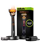 Gillette Heated Razor for Men Starter Shave Kit | 1 Handle, 2 Blade Refills, Charging Dock - Buy Online on GoSupps.com
