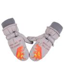 XIAOHAWANG Kids Ski Gloves - Waterproof Dinosaur Mittens for Boys and Girls (2-4 Years) - Grey - Buy Online on GoSupps.com