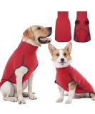 Shop Hjyokuso Dog Sweater - Warm Fleece Coat for Small to Large Dogs | Winter Jacket in Bright Red | International Shipping Available - Buy Online on GoSupps.com